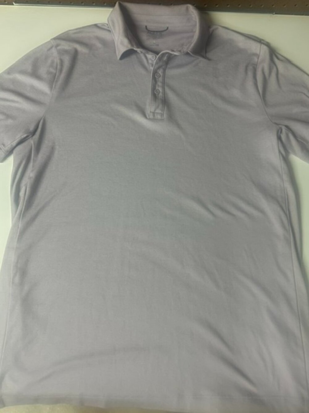 J Crew Oarsman Polo Shirt Large Tall Light Purple Untucked Performance Rugby